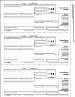 1099-C Cancellation of Debt Creditor or State Copy C Cut Sheet (BCPAY05)