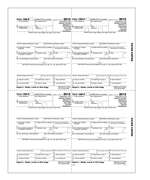 1099-R Retirement Payer, State, Local, or File Copy 4-Up Box Format