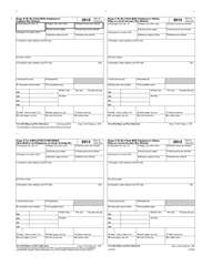 W-2 Employee 4-Up Box Copy B, C, 2 and 2 or Extra Copy