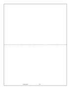 W-2 and 1099 2-Up Blank Paper, no instructions (WONEPERF05)  Order in Sheets