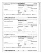 W-2 Employee 3-Up Horizontal Copy B, C and 2 (BW23UP05)