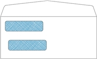 ABP597 SELF-SEALING Double Window Check Envelope / BOX OF 500