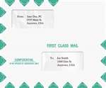 Double Window Tax Return Mailing Envelope Peel & Close (Offset Style) Landscape Format